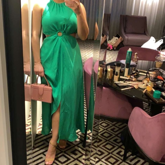 Sheike Gallery Dress In Emerald - Picture 4 of 4